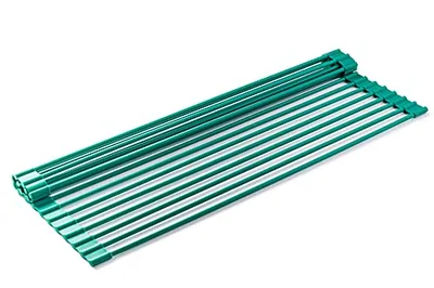 Dish Rack Over Sink, Roll Up Dish Drying Rack, Green