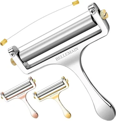 Stainless Steel Wire Cheese Slicer with 2 Extra Wires - Silver