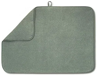 Dish Drying Mat, 17 × 24 in, Green