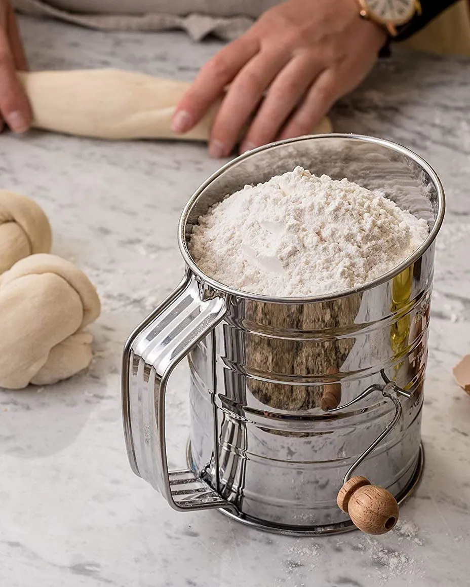 A sifter with real flour, the test a drawing has to pass.